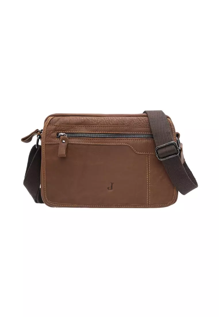Jack studio Canvas Leather Small Crossbody Sling Messenger Bag
