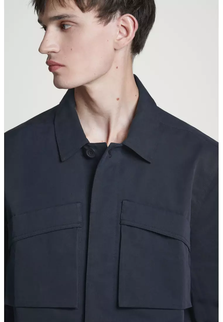 UTILITY COTTON-TWILL OVERSHIRT