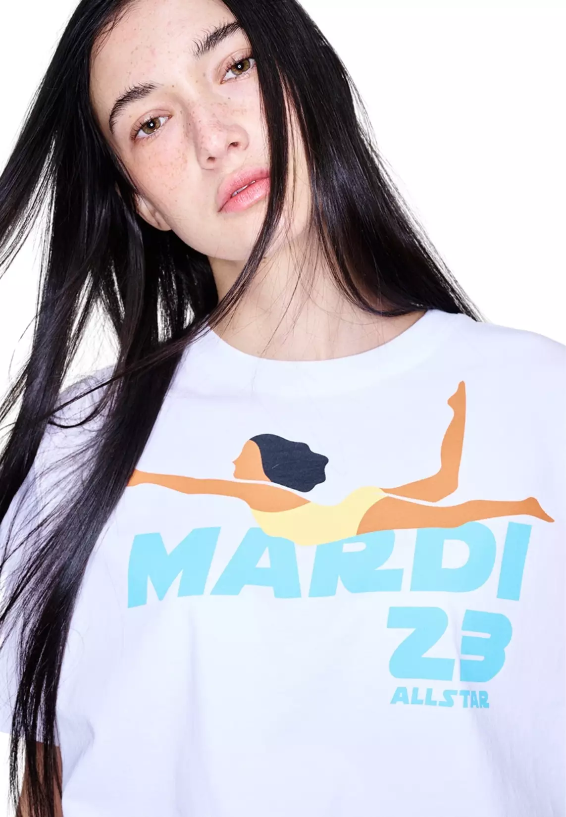 Tshirt Swimmer - White