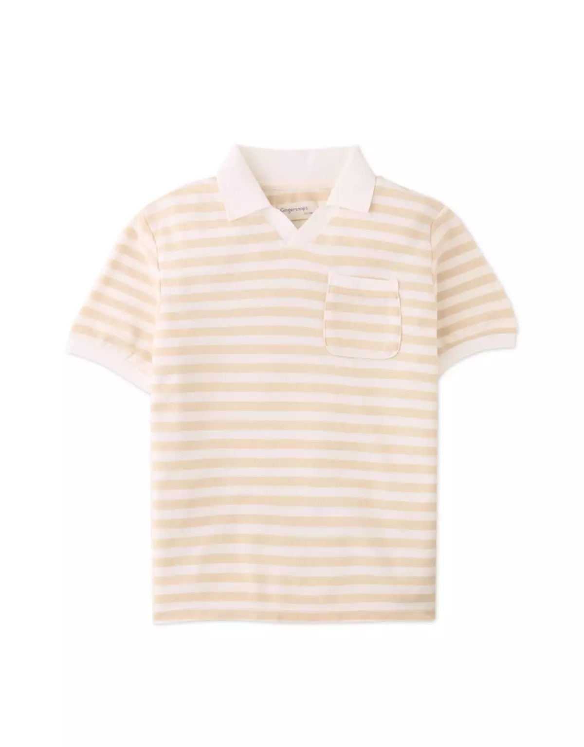 Gingersnaps Dapper Day Out Polo Eggnog - Kaos Anak Laki-Laki (Krem)