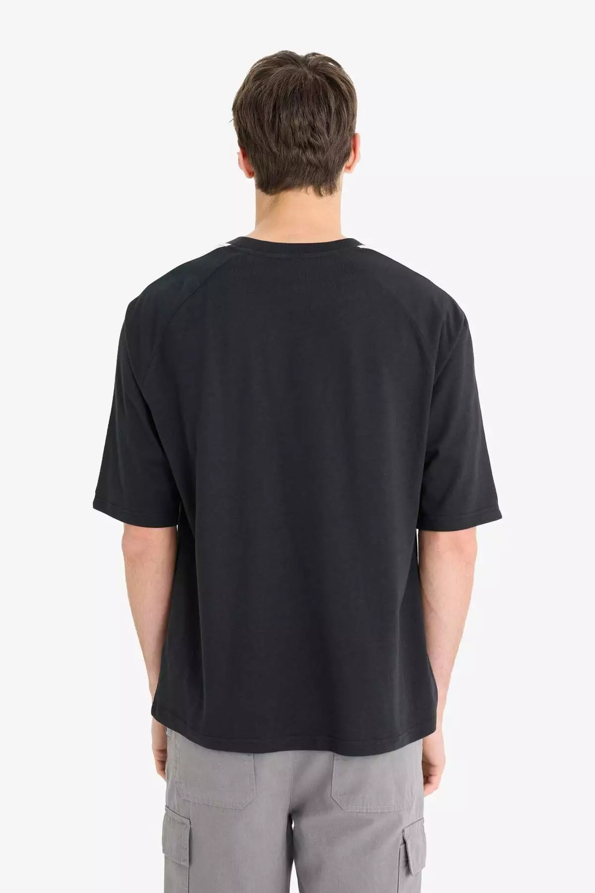 100% Cotton Loose Fit Crew Neck Printed Short Sleeve T-Shirt F0187Ax25Sm