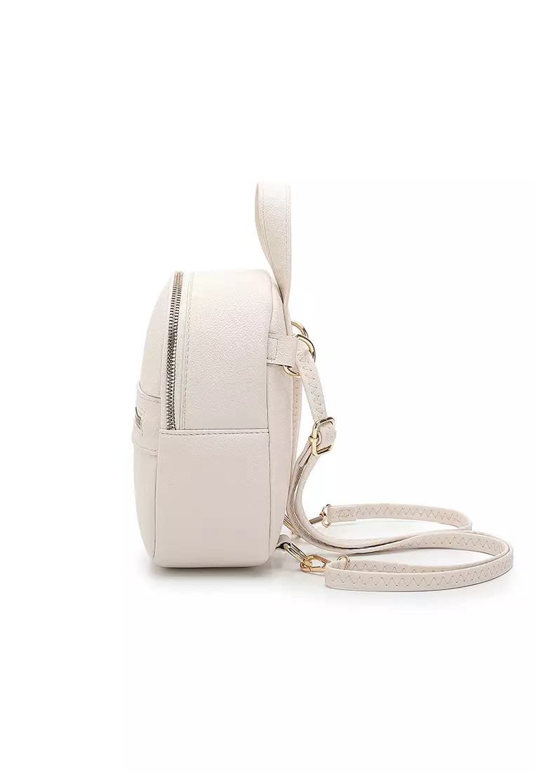 Women's 2-Way Backpack / Crossbody Bag / Sling Bag - Beige