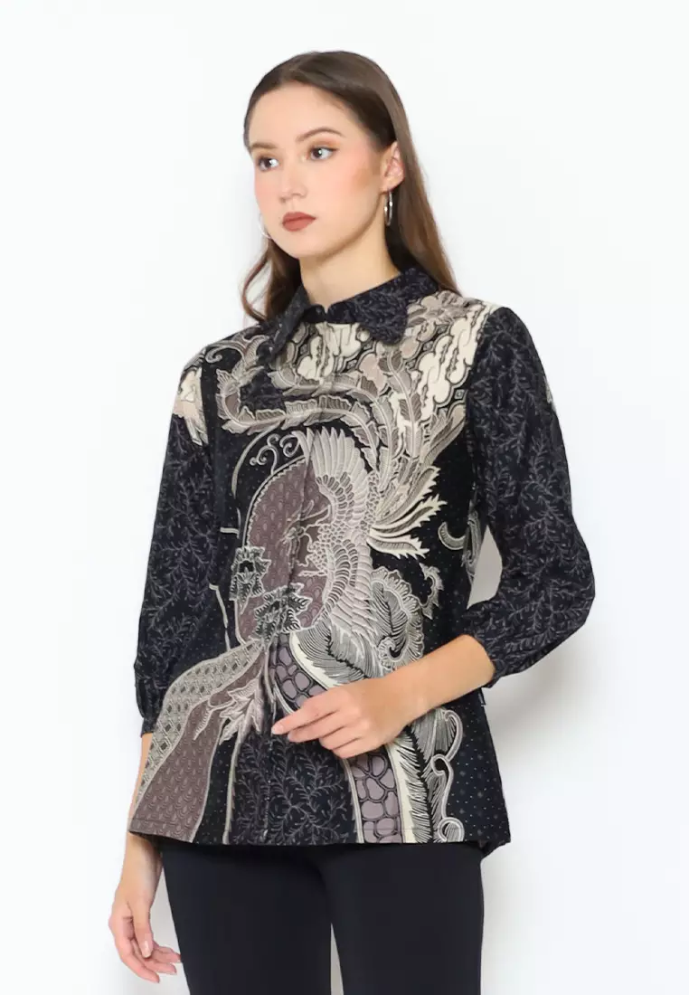 Hadinata Batik Wanita Superfine Blouse Dirga Dharma