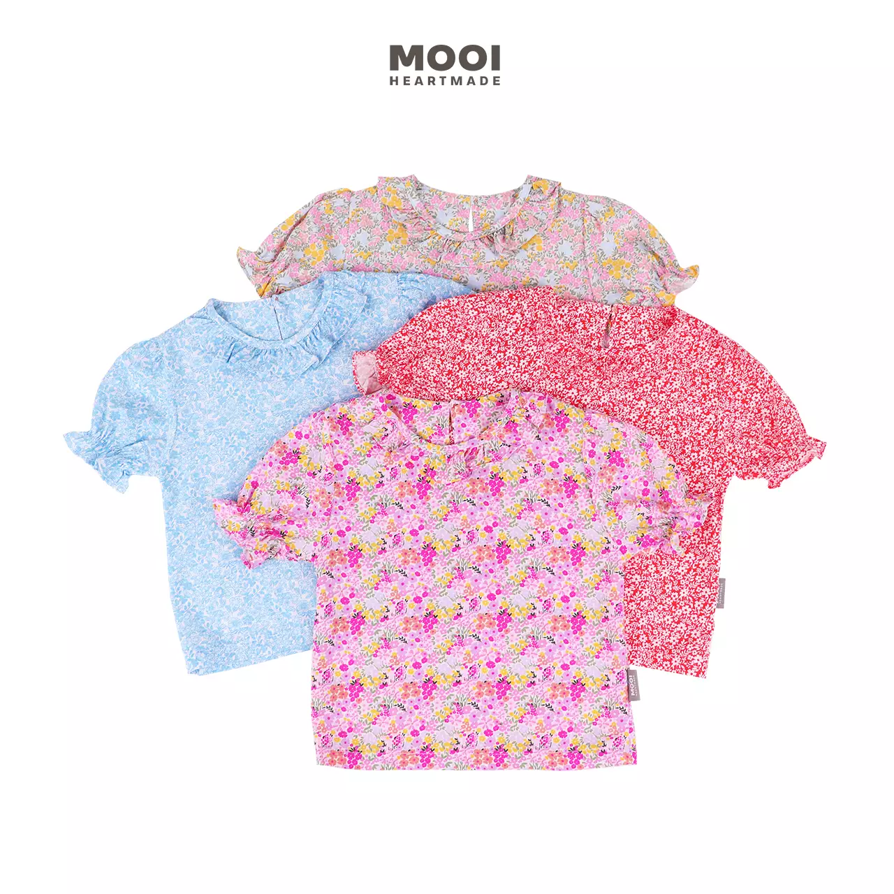 Mooi Atasan Anak Perempuan Leoni Top - Pink Fushia