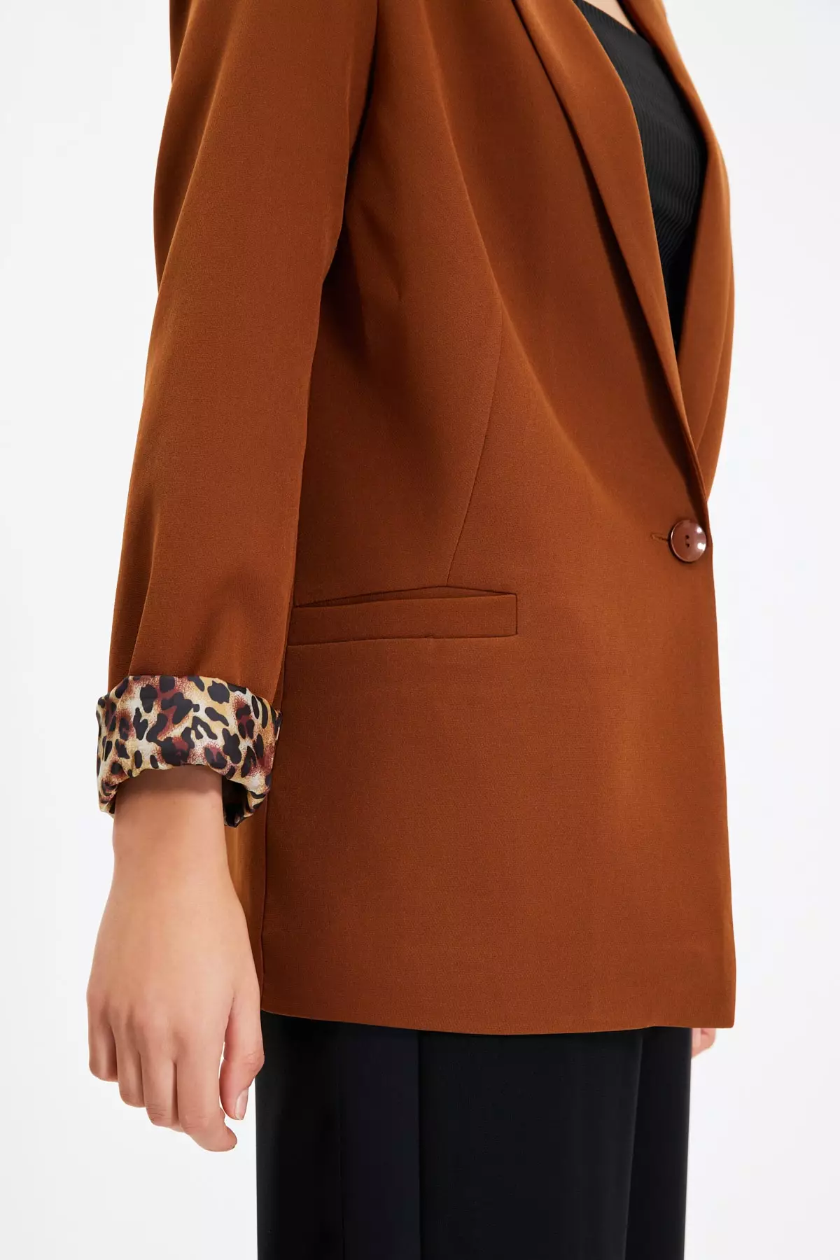 Lined Detailed Blazer