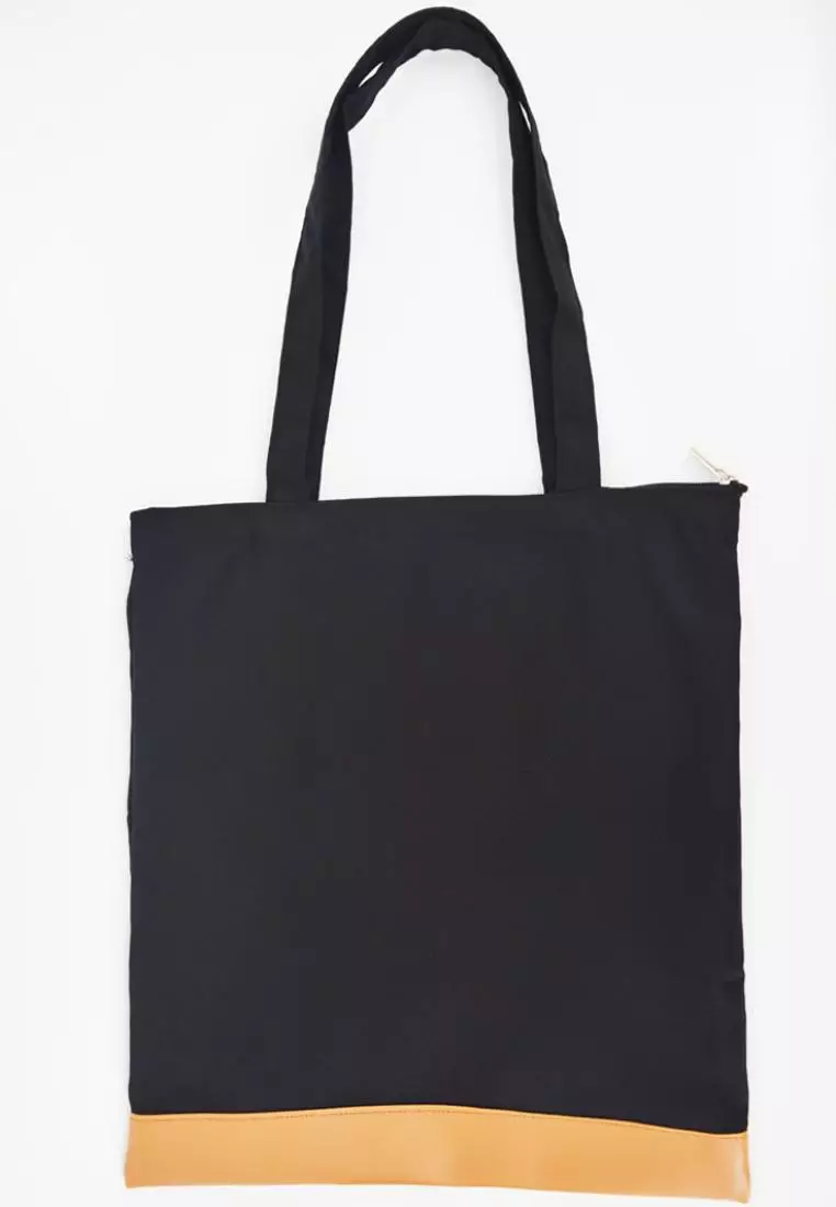 Buy Myriad Print Concepts Minimalist Tote Bag With Leather Base