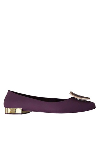 Twenty Eight Shoes purple VANSA Metal Ornament Waterproof Jelly Flats VSW-R519 8D515SH36A4D5AGS_1