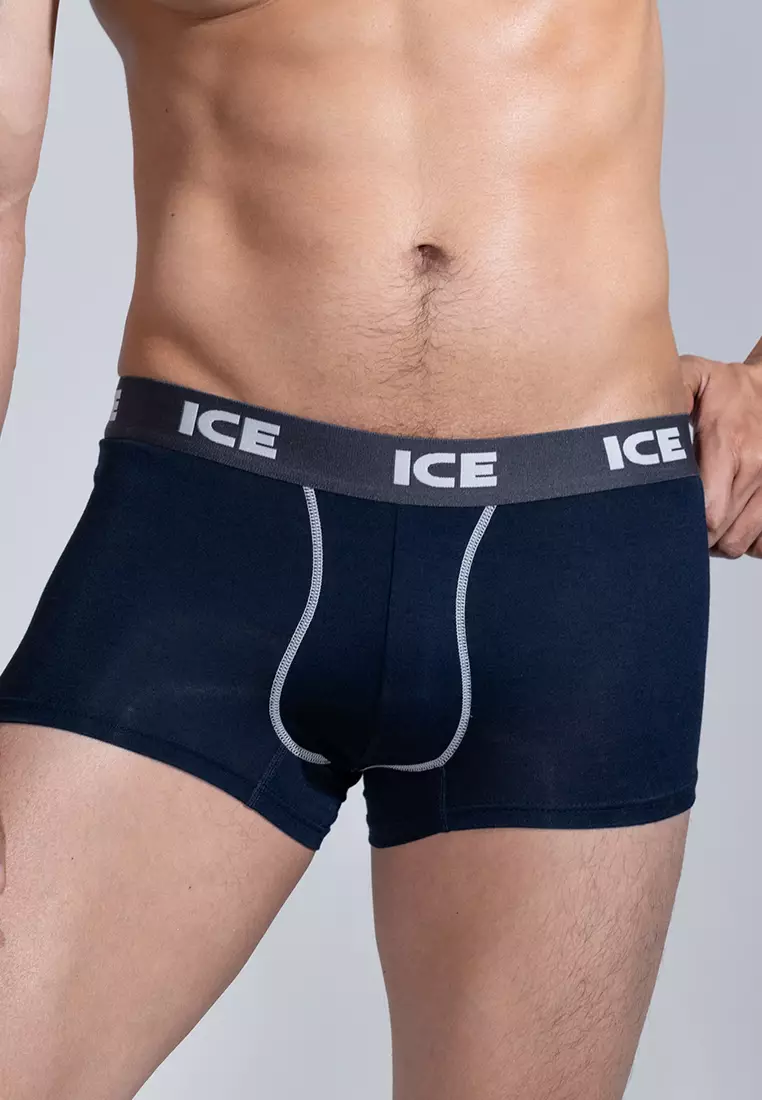  Ice Men Boxer Briefs With Pouch Contrast Stitch Nolan03 - Ninja (Single Pack)