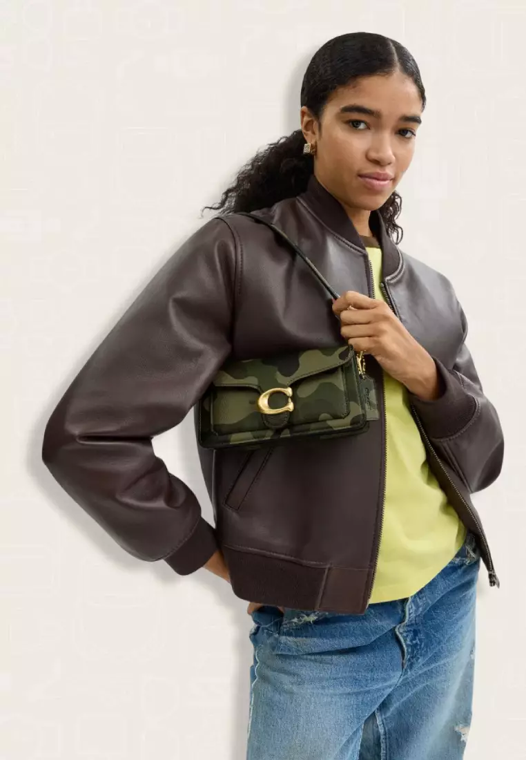 Coach Tabby Shoulder Bag 20 With Camo Print Green Multi