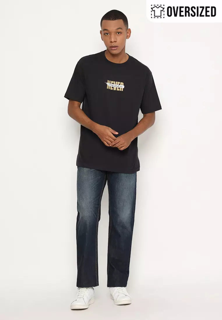 RBJ T-Shirt Cotton Oversized Pria 2079230311