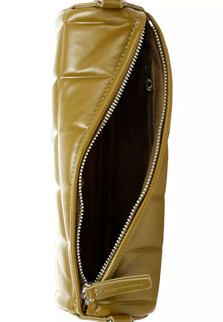 Tas Selempang Bantal Silinder Hijau