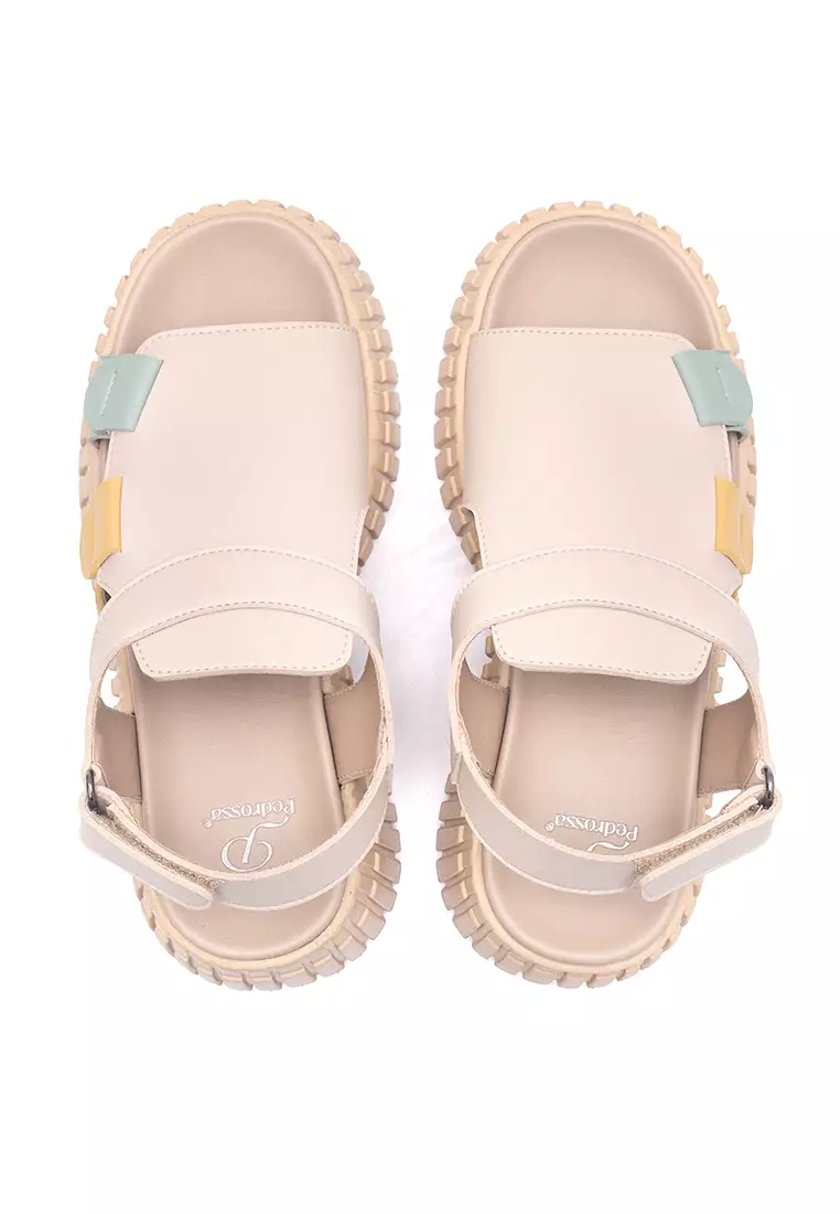 Bailey Platform Sandal in Beige