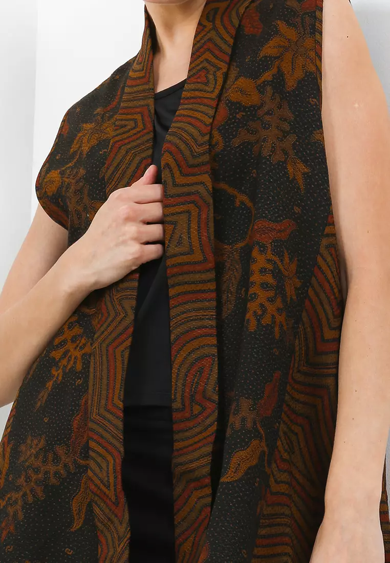 OUTER DOBBY SOTONG HITAM BATIK WANITA