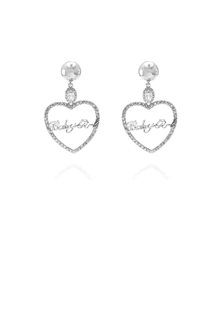 Alessandra rich on sale heart earrings