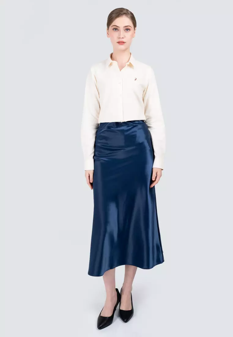 Polo Haus - Women’s Satin Slip Skirt WBLS002