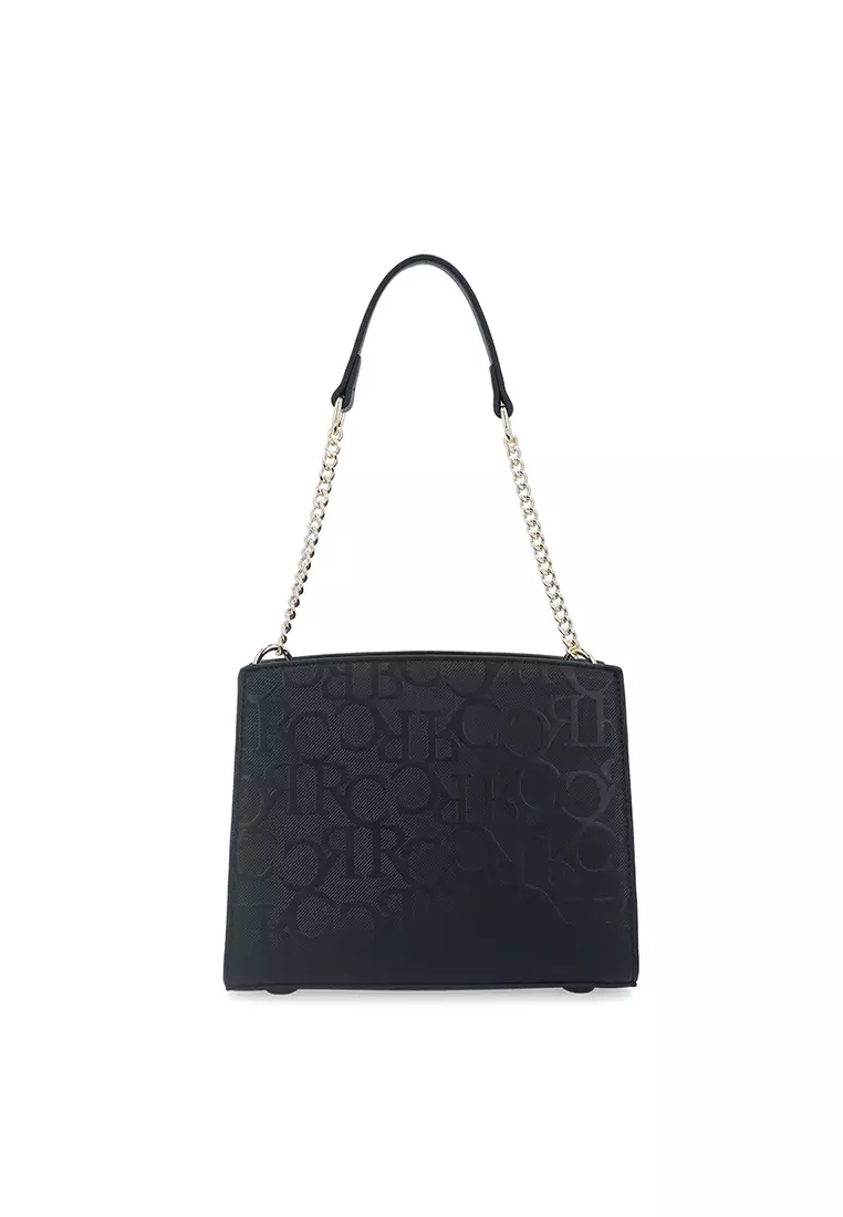 Black Vienna Shoulder Bag in CR Monogram