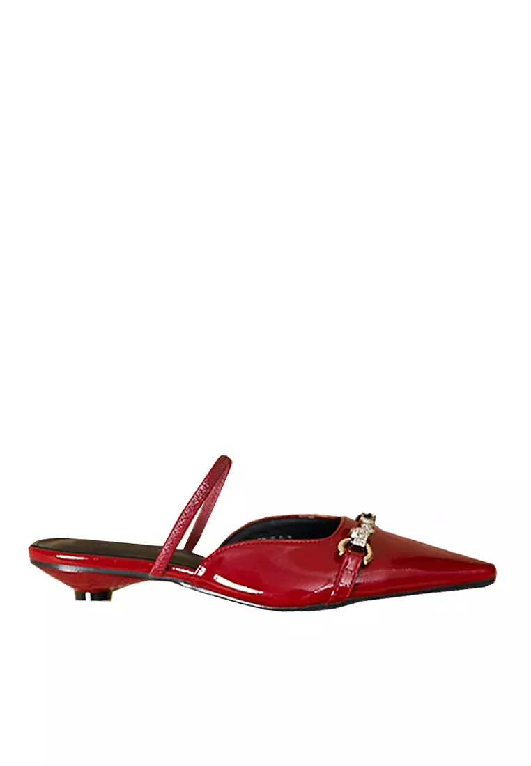 Discount on Twenty Eight Shoes  shoes - SKU: VANSA Fashionable Imitation Rhinestone Bow Buckle Low Heel VSW-F-139-7