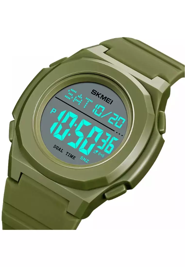 Jam Tangan Digital Pria Waterproof Many Function Strap Tali Material PU Silicone IR35 ORIGINAL