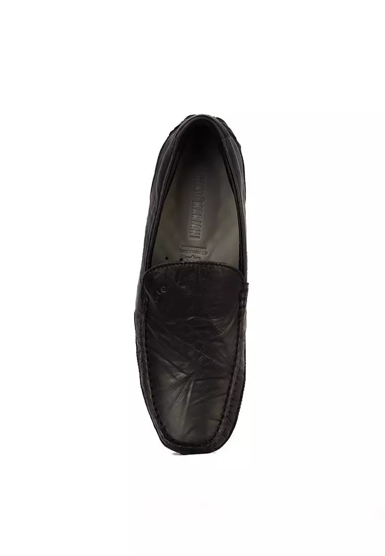 Sepatu Casual Pria Loafer Moccasin Gino Mariani Bartoli 7 Hitam