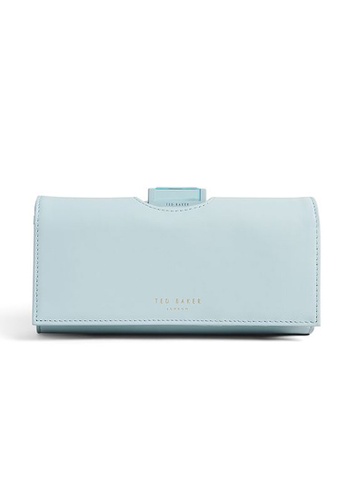 TED BAKER blue Ted Baker Women's Royaa Powder Coated Crystal Large Purse E1B97AC9583AB6GS_1