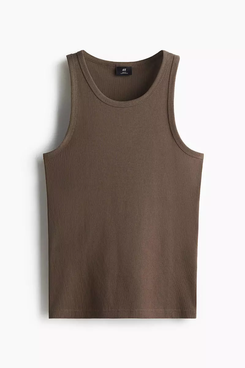 Slim Fit Ribbed vest top