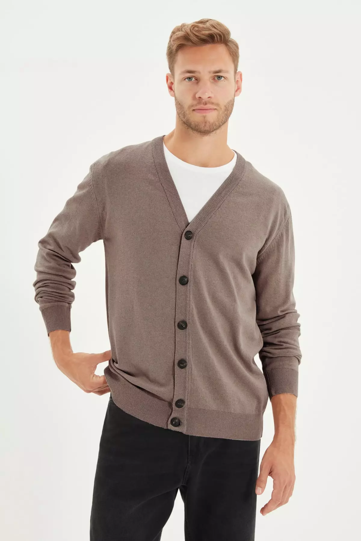 Trendyol V-Neck Slim Fit Buttoned Cardigan 2025 Buy Trendyol