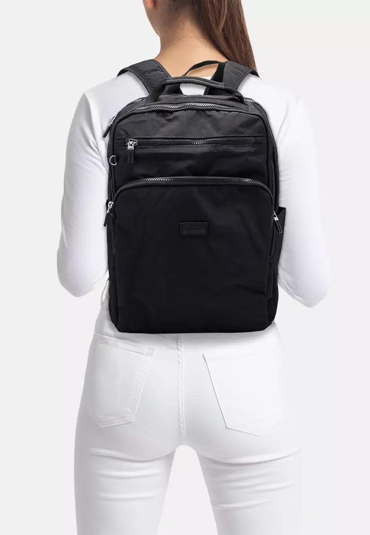 Crinkled Nylon Backpack