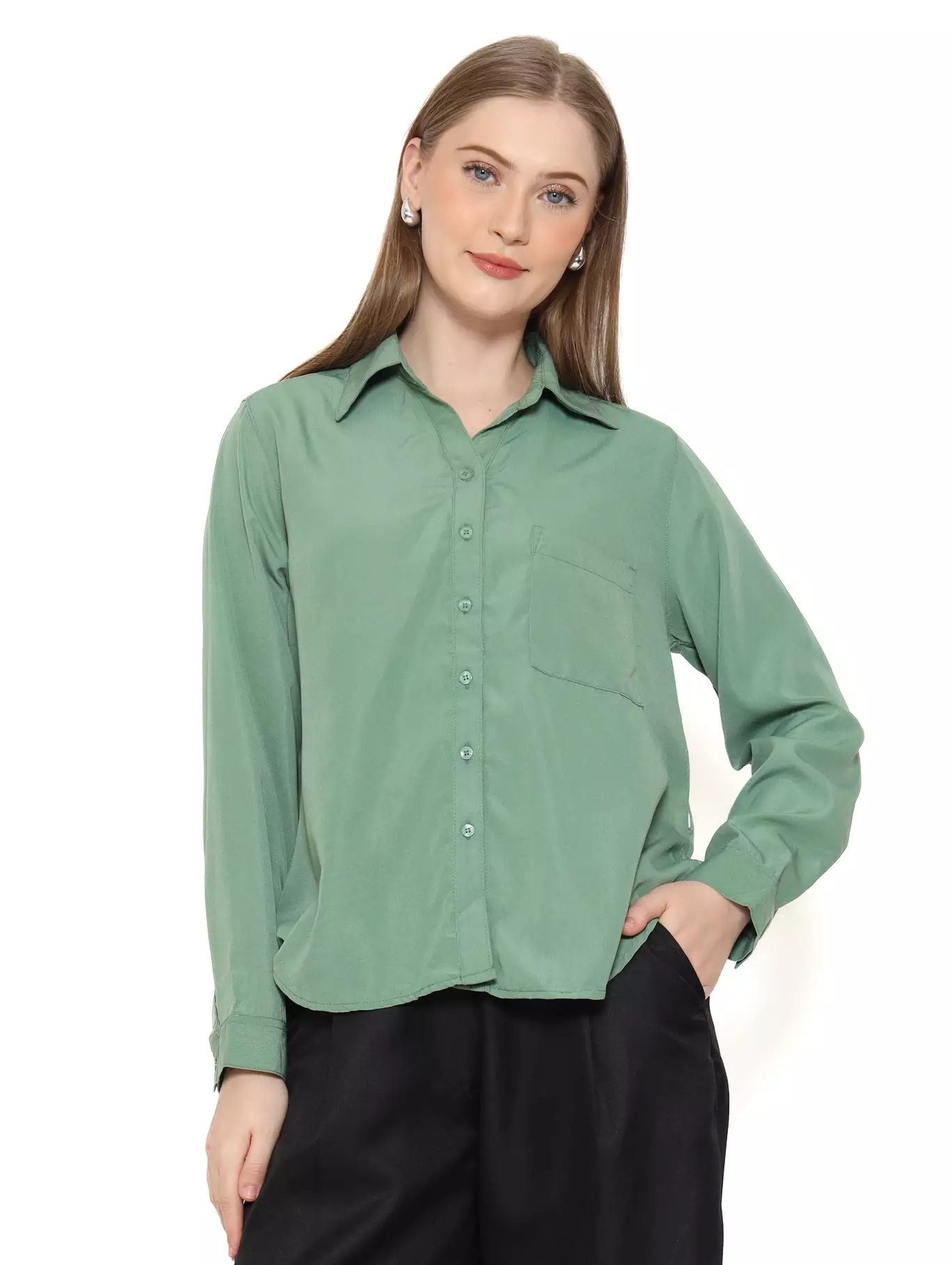 Rodeo - Kemeja Wanita - Liyara Shirt - Green