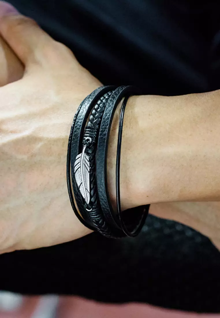 Buy Trendyshop Men's Leather Bracelet Online ZALORA Malaysia