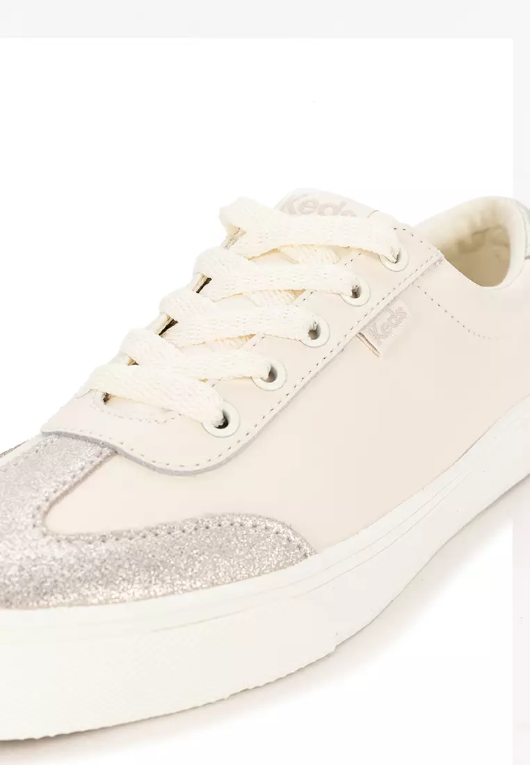 Jump Kick T-Toe Leather/Glitter Suede Shoes