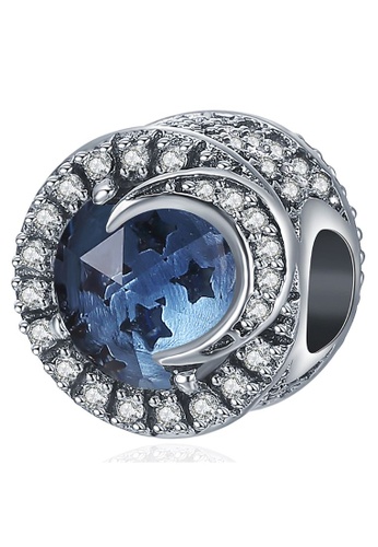 925 Signature 925 SIGNATURE Solid 925 Sterling Silver Moonlight CZ Charm ABEC4AC26D0A1FGS_1