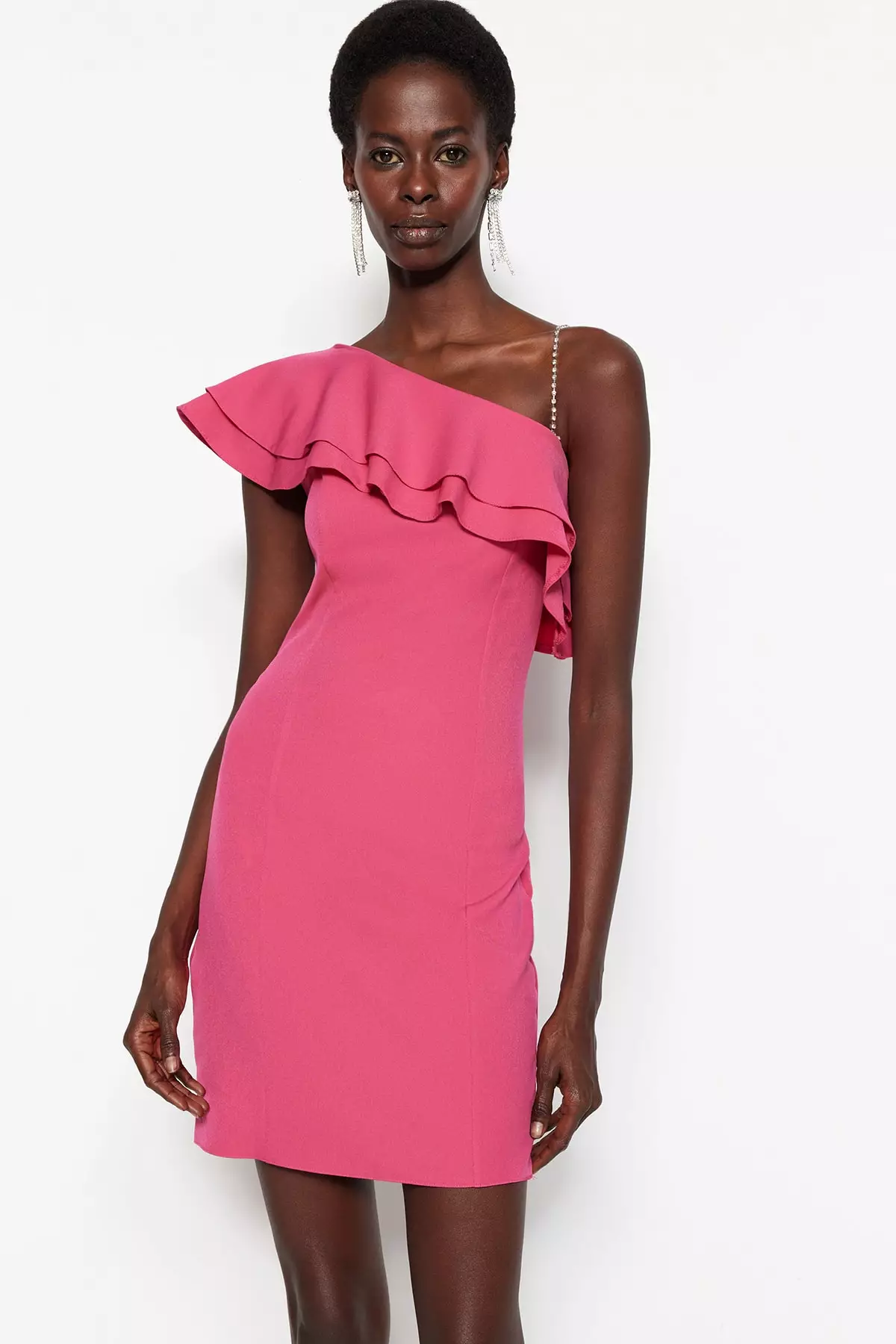 Buy Trendyol Ruffles Evening Dress 2024 Online | ZALORA Singapore