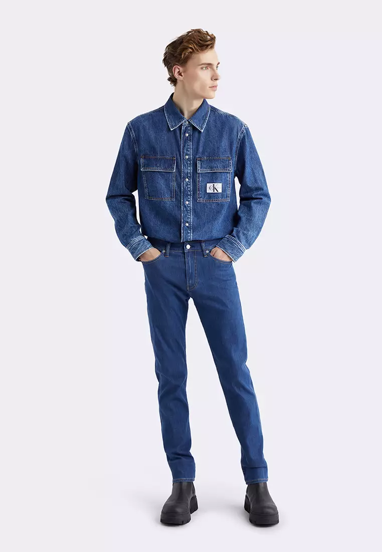 Buy Calvin Klein CKJ Woven Shirts Blue 2025 Online ZALORA