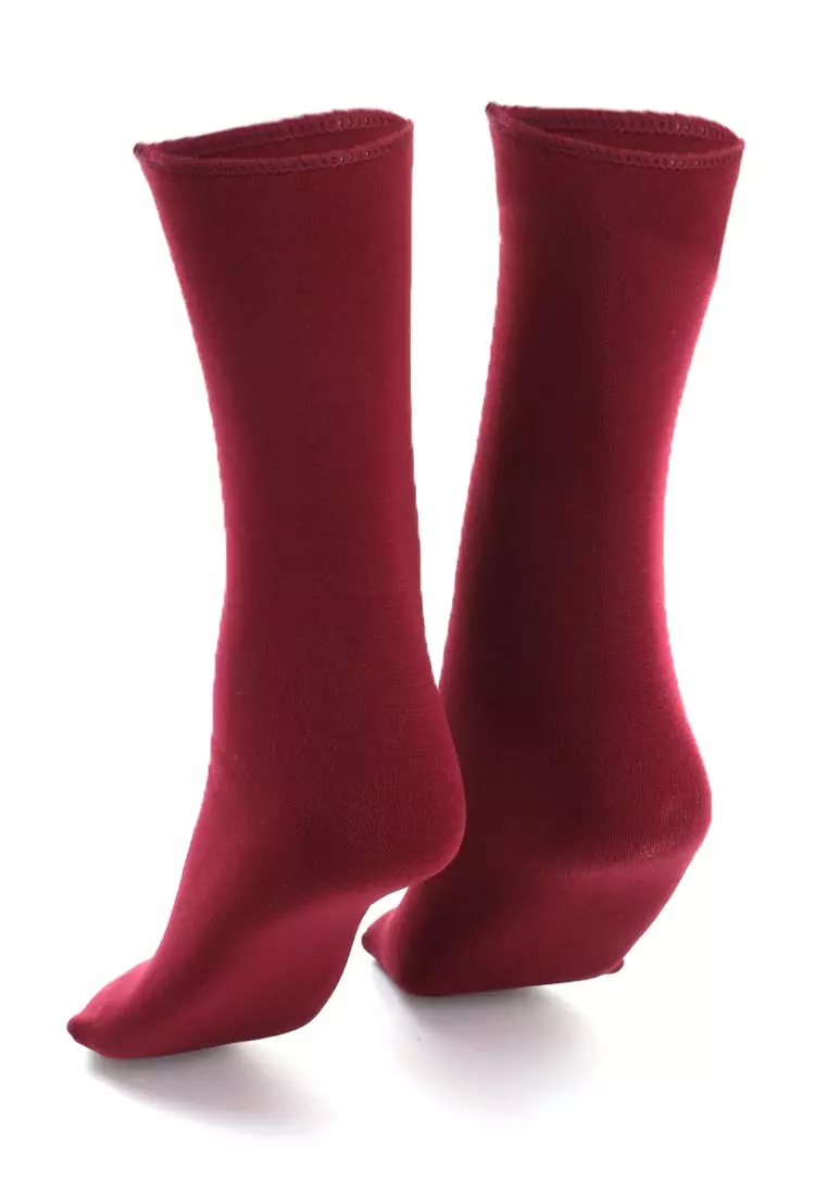 Seish Kaos Kaki Pria Wanita Snow Socks Casual Footwear Material Wool ORIGINAL - Red