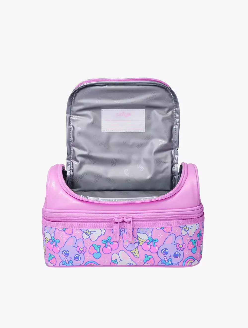 Smiggle Bright Eyes Double Decker Lunchbox - IGL457459PNK