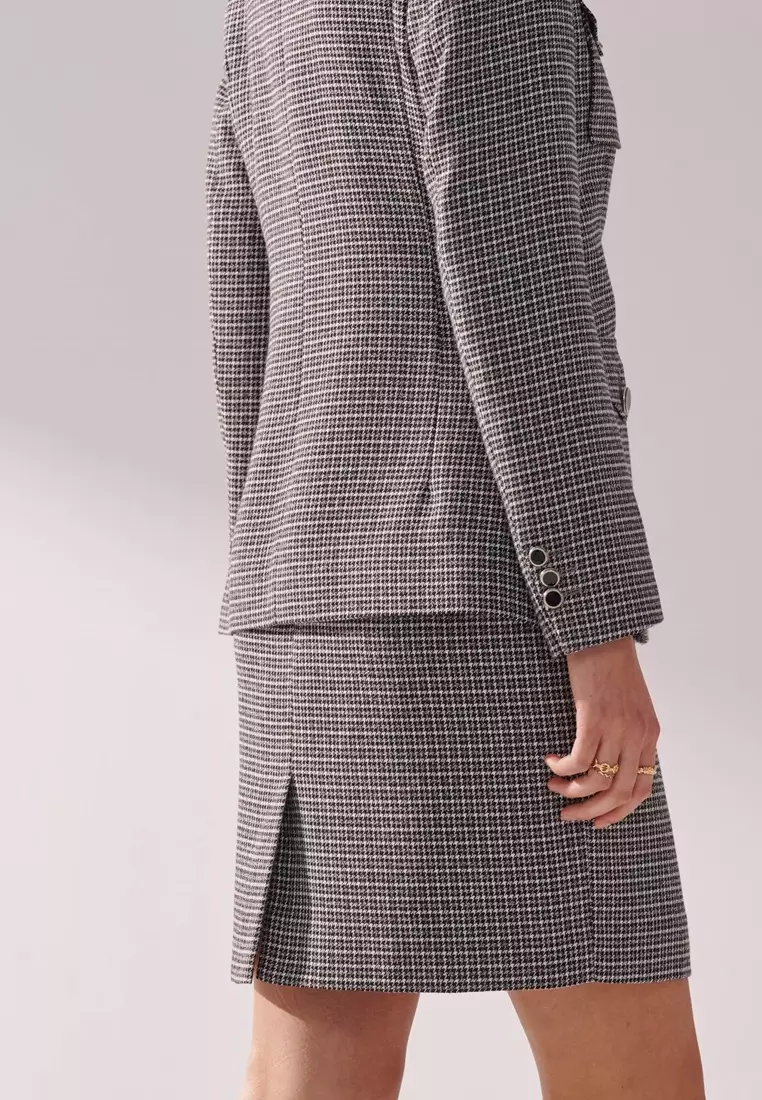 Monochromatic Houndstooth Skirt