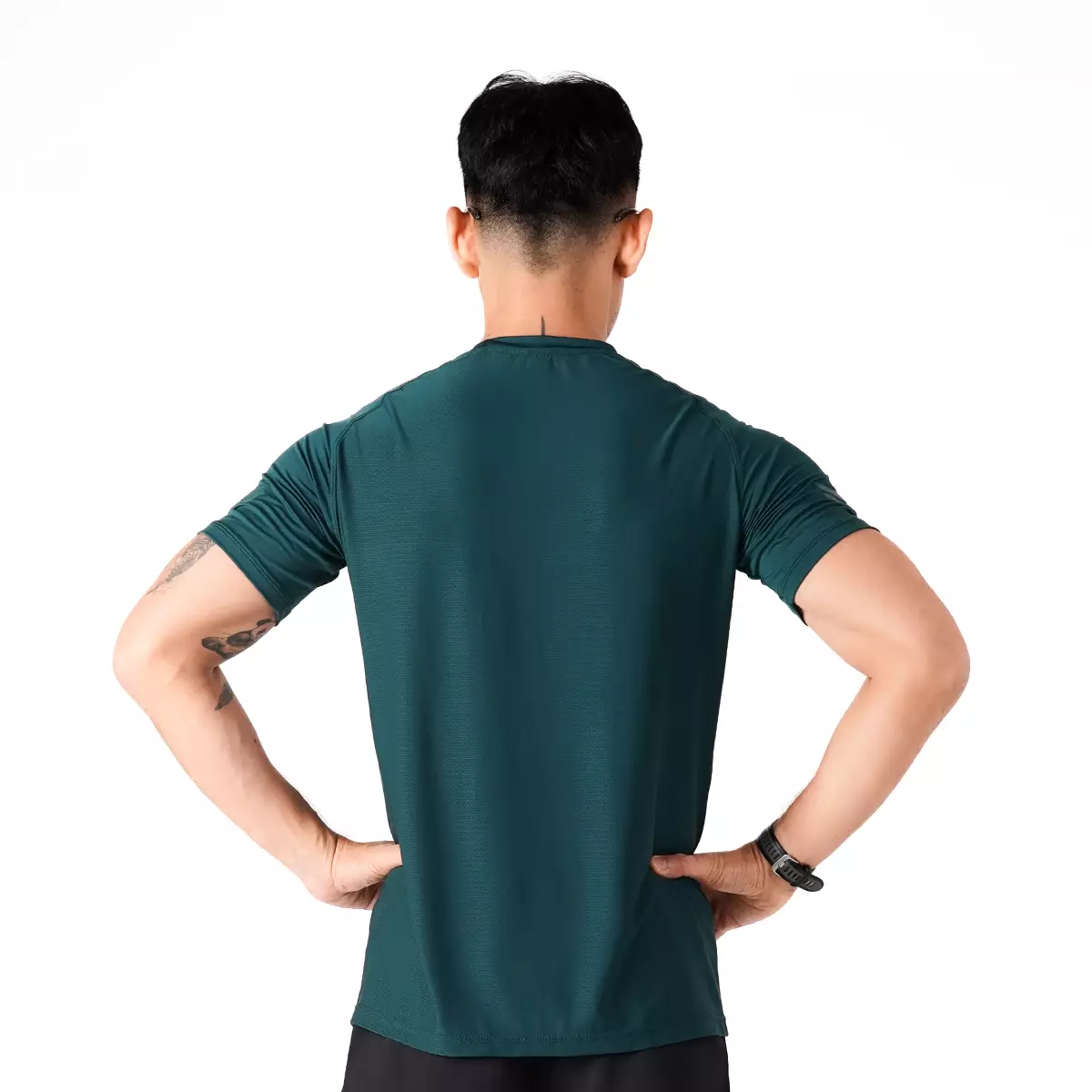 Tiento Jersey Running Men Kaos Olahraga Pria Baju Lari Quick Dry South Emerald