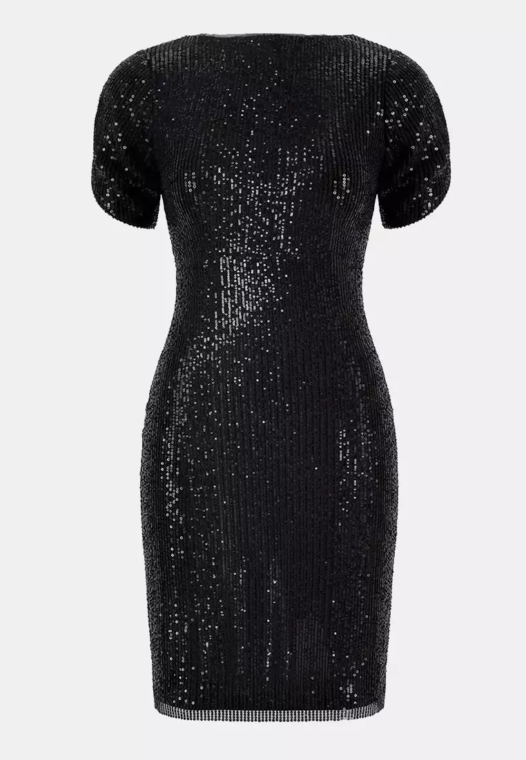 Trendyol Black Bodycon Shimmering Knitted Sequin Plus Size Evening Gown Night Graduation Dress 2026 | Buy Trendyol Online