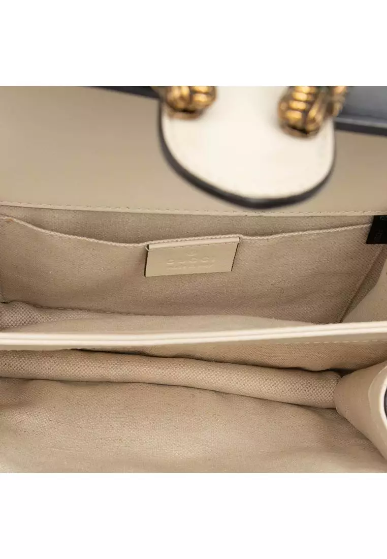 Pre-Loved Gucci Mini Calfskin Bamboo Dionysus Web Satchel