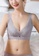 ZITIQUE grey Women's Non-wired Thick 3/4 Cup Push Up Lace Trimmed Bra - Grey 390CBUS99F2DB6GS_2