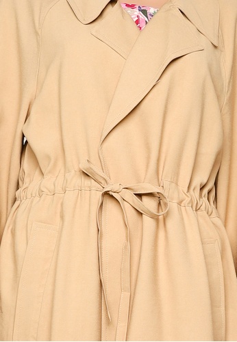 Buy Miss Selfridge Camel Fluid Duster Coat Online Zalora Malaysia