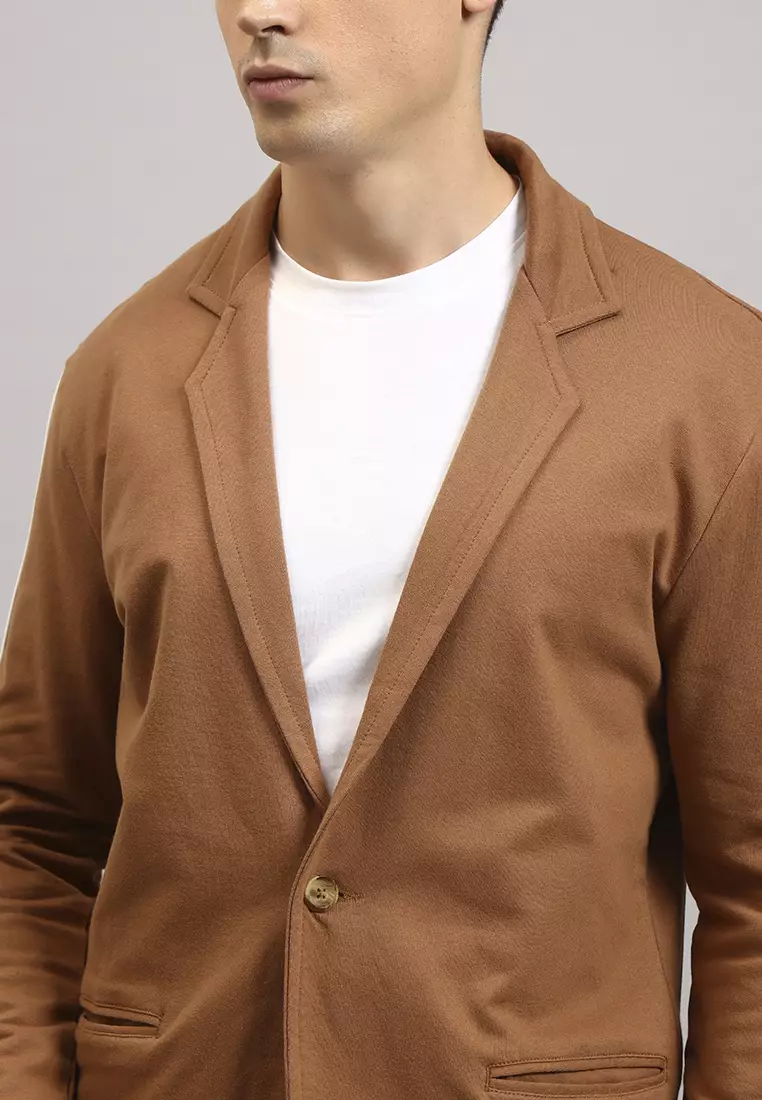 UltraFlex 男士高级灰色运动休闲西装外套