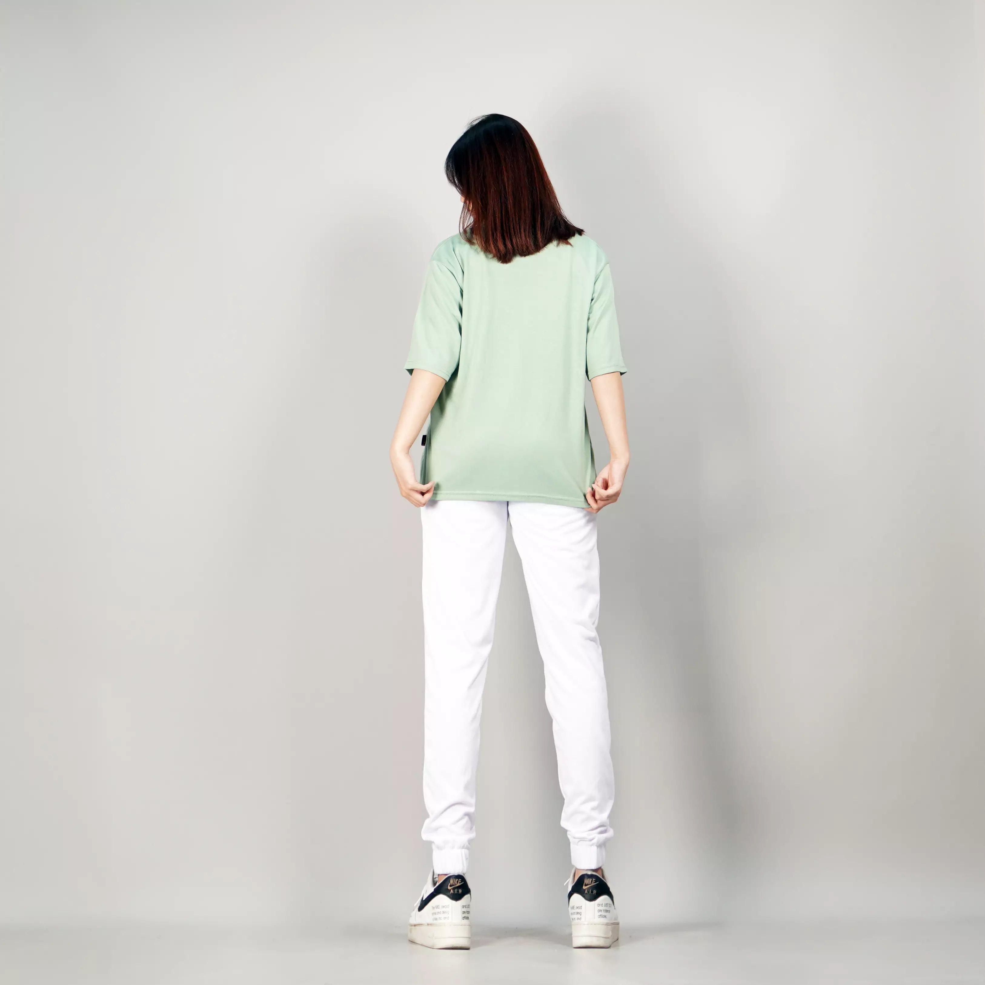 GEORGIE Kaos Wanita Lengan Pendek Kaos Polos Lengan Pendek TShirt Wanita - MINT