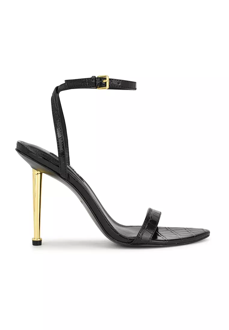 Discount on Nine West  shoes - SKU: Reina Ankle Strap Sandals Black