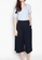 JOVET blue and navy Classic Wide Leg Culottes With 2 Pockets B08AFAA53200BEGS_5