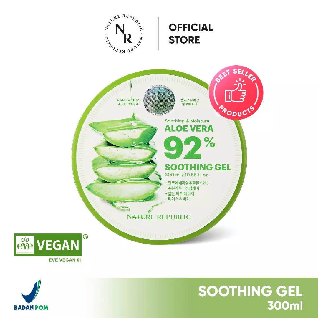 Aloe Vera 92% Soothing Gel - 300ml