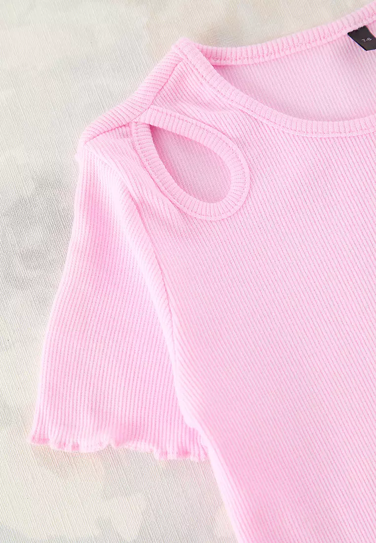 Cut-Out Detail T-Shirt