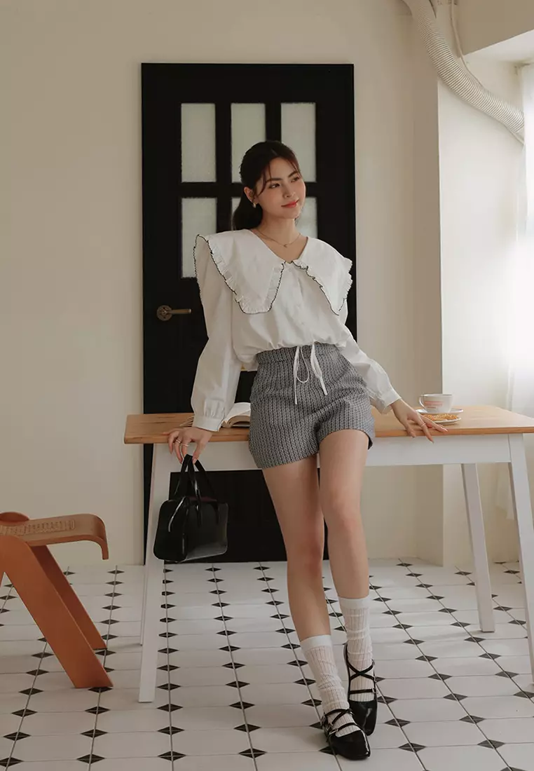 Pants Fall Outfits Sweater And Shorts Outfit Zahana Lavender Crop