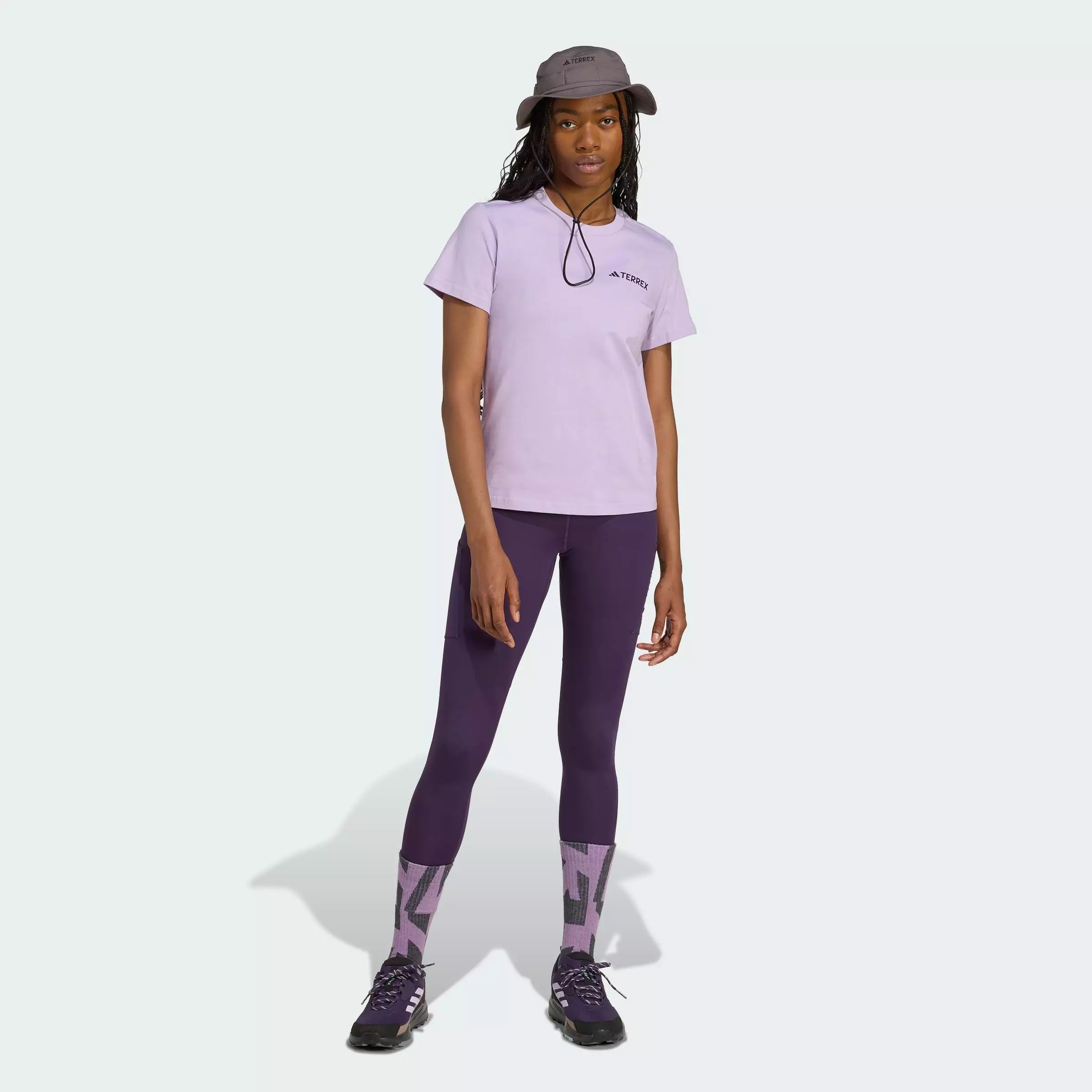 Hiking Terrex Graphic Tee Women Purple JX3852