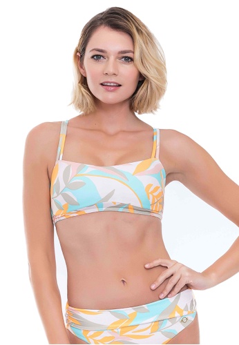 Sunseeker multi Stencilled Tropics D Cup Bikini Top 30F1DUS5913B81GS_1